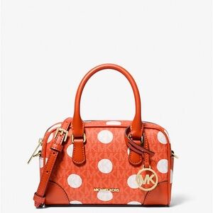 Michael Kors Thompson Extra -Small Polka Dot
Signature Logo Satchel